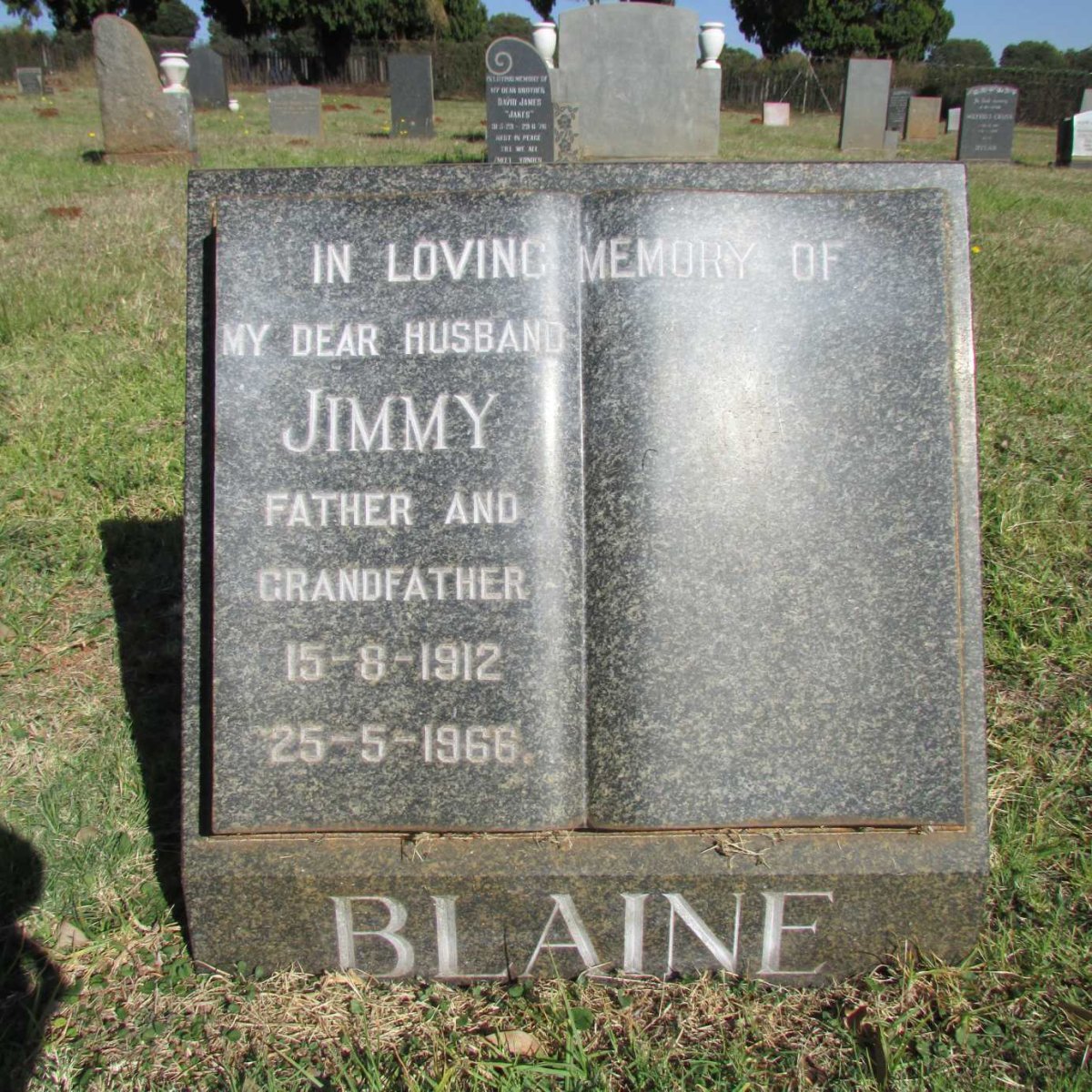 BLAINE Jimmy 1912-1968