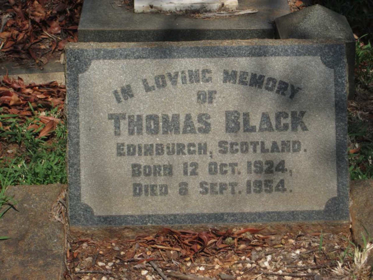 BLACK Thomas 1924-1954