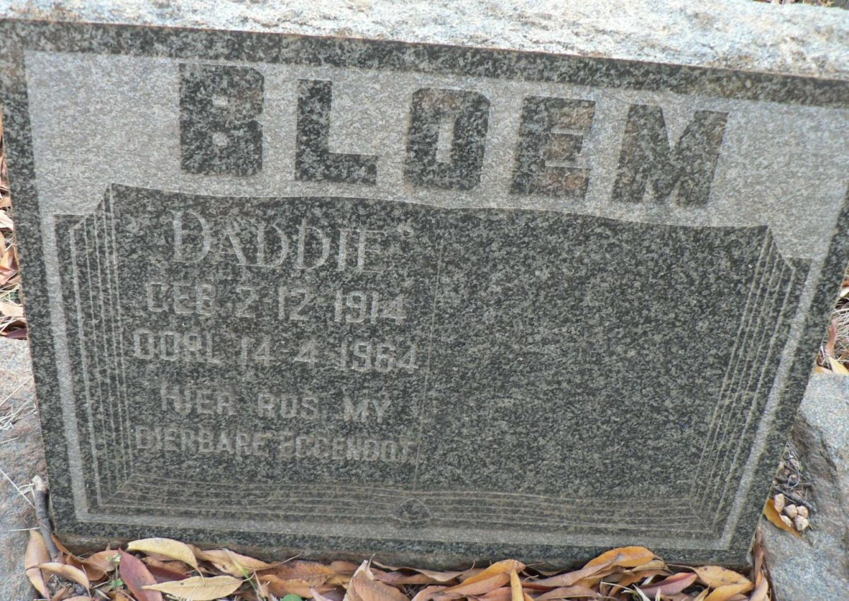 BLOEM ? 1914-1964