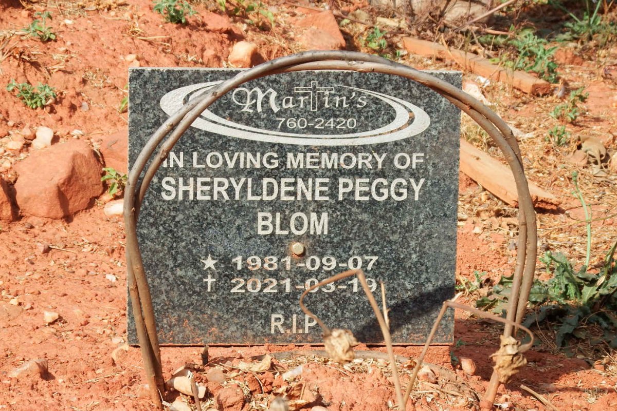 BLOM Sheryldene Peggy 1981 -2021