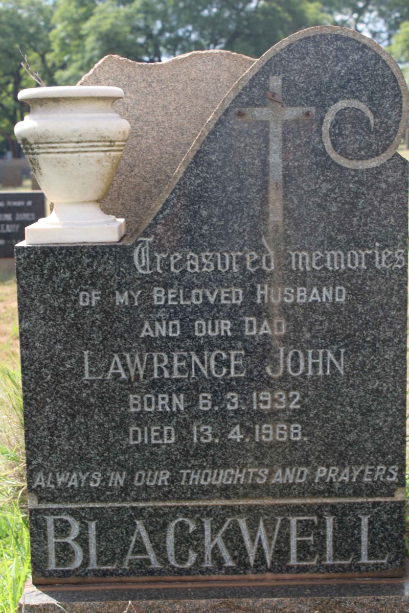 BLACKWELL Lawrence John 1932-1968