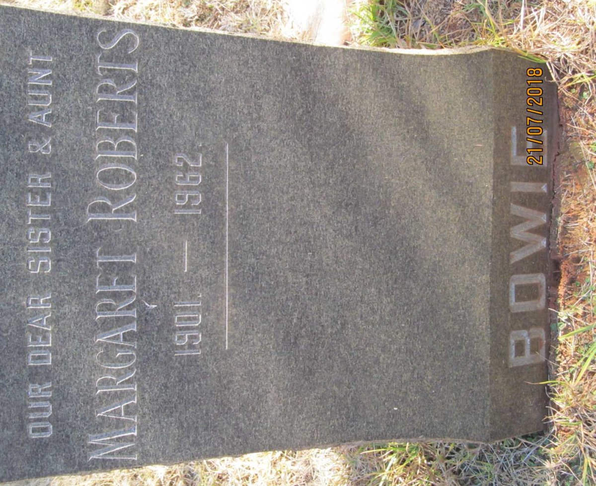 BOWIE Margaret Roberts 1901-1962