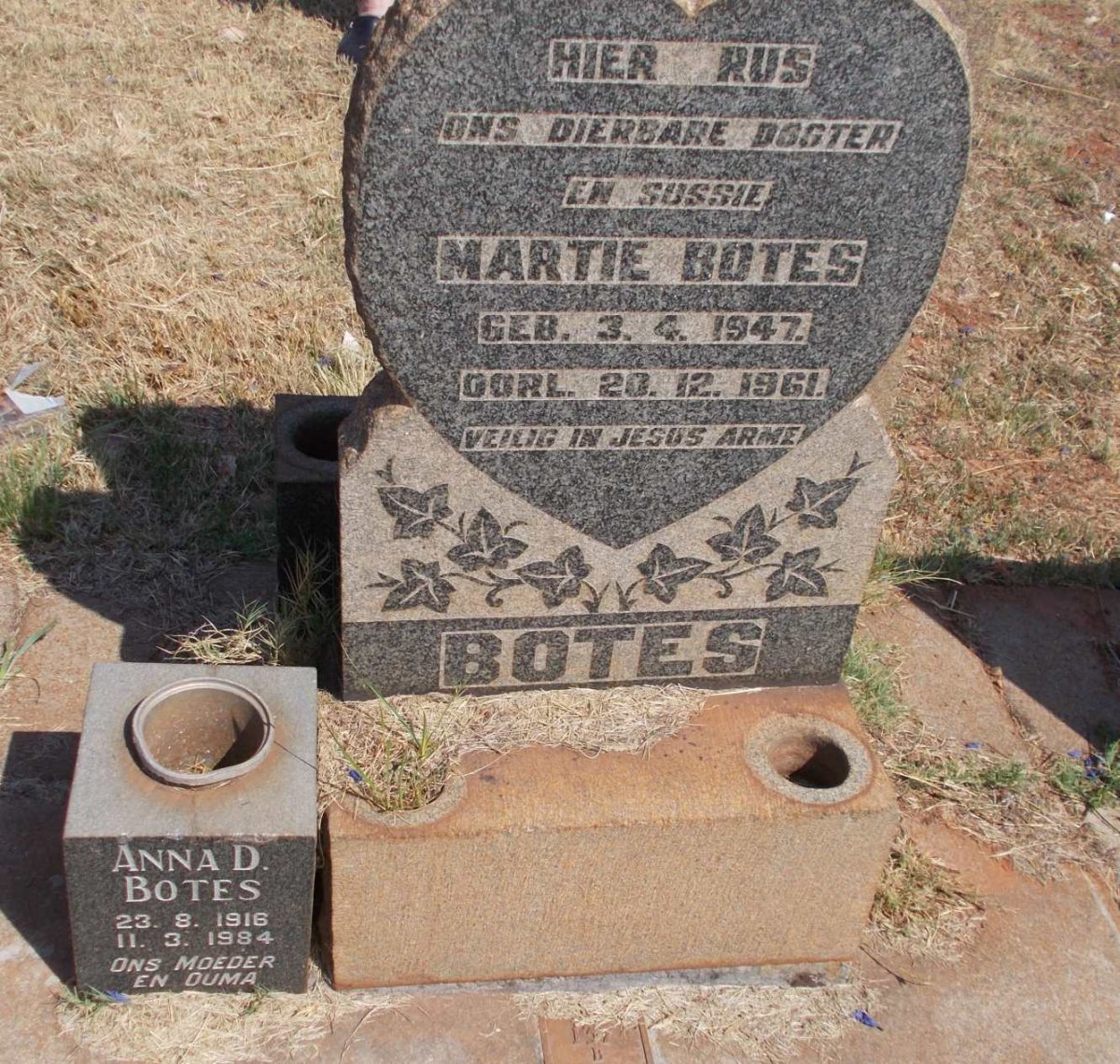 BOTES Anna D. 1916-1984 :: BOTES Martie 1947-1961