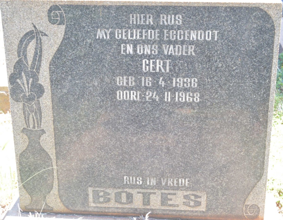 BOTES Gert 1936-1968