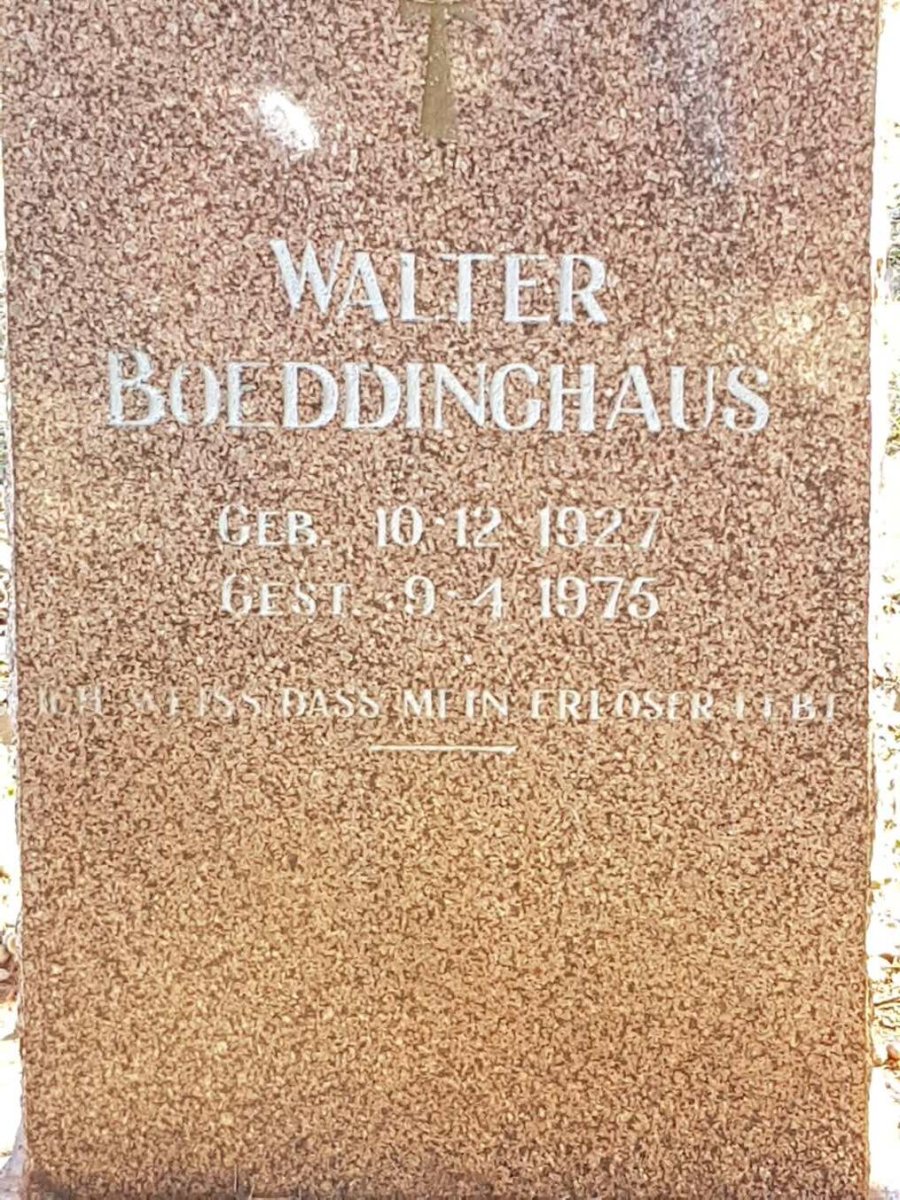 BOEDDINGHAUS Walter 1927-1975