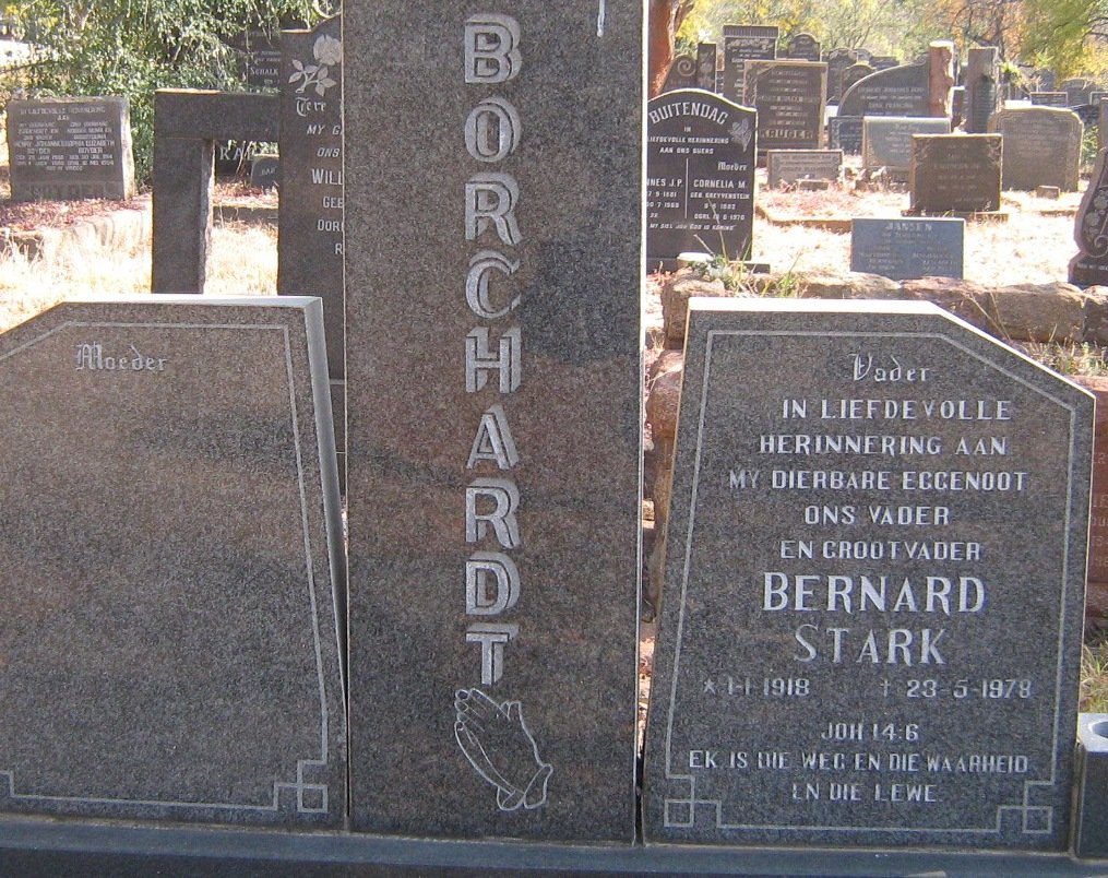 BORCHARDT Bernard Stark 1918-1978
