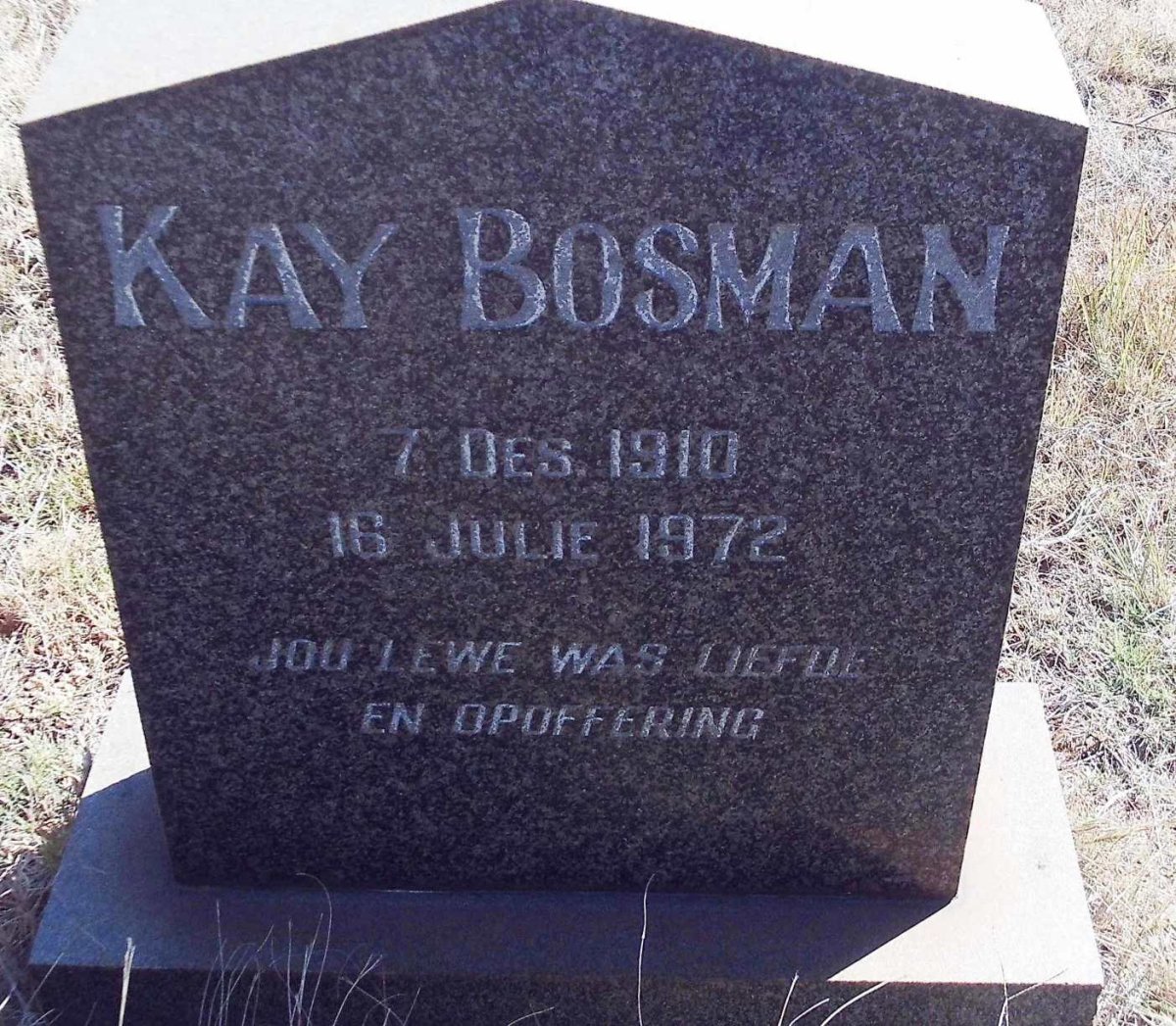 BOSMAN Kay 1910-1972