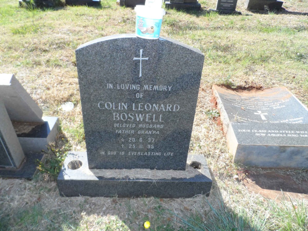 BOSWELL Colin Leonard 1937-1995