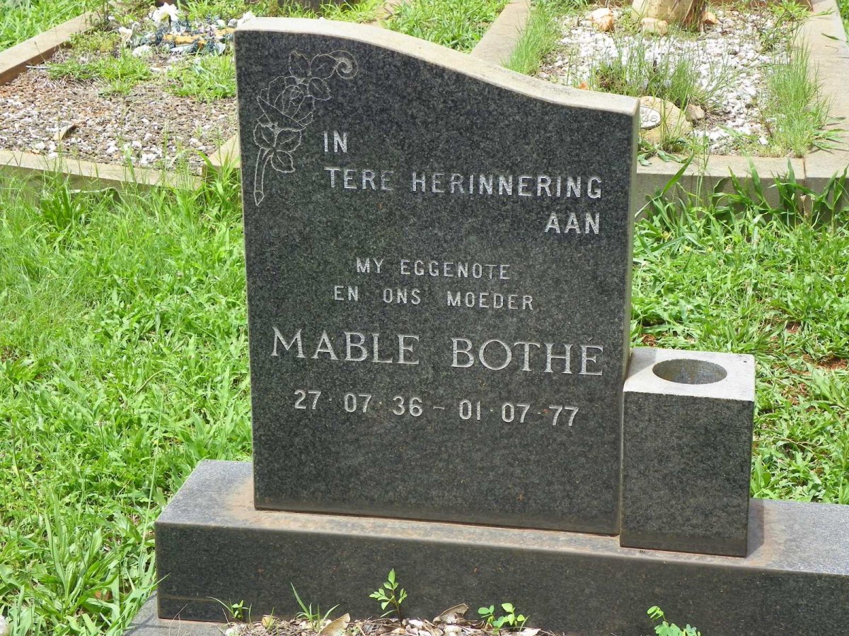 BOTHE Mable 1936-1977