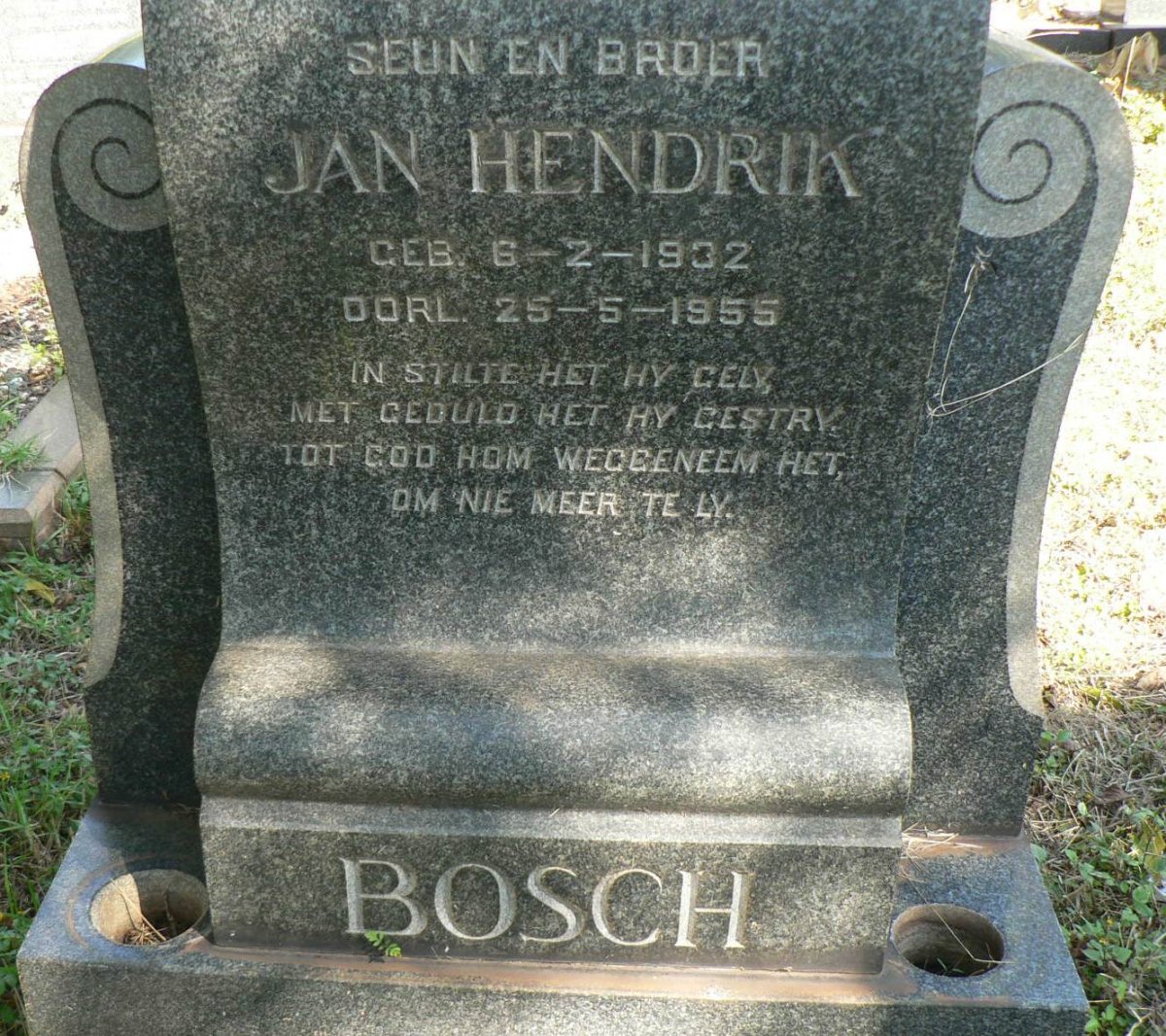 BOSCH Jan Hendrik 1932-1955