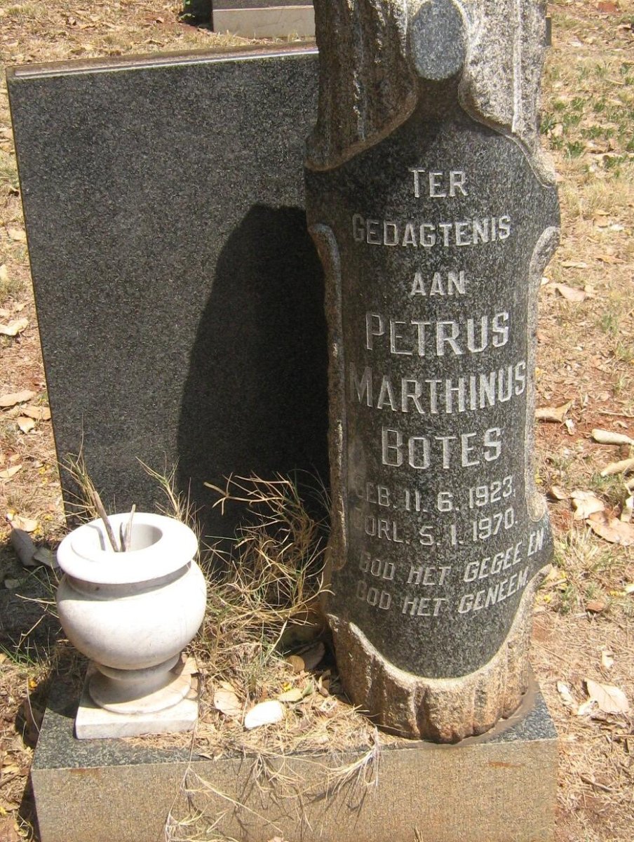 BOTES Petrus Marthinus 1923-1970