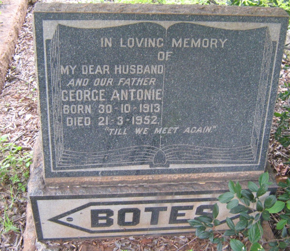 BOTES George Antonie 1913-1952