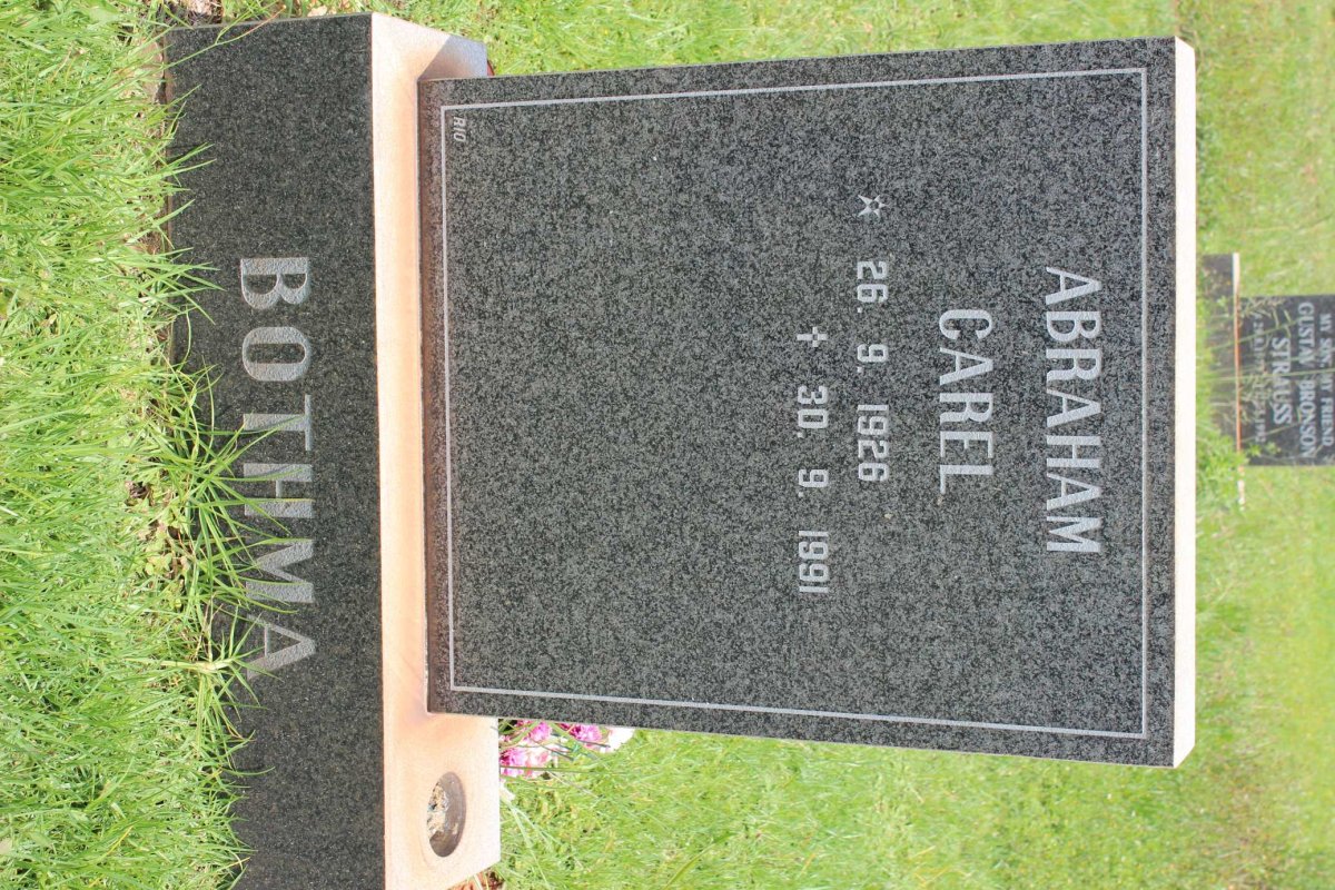 BOTHMA Abraham Carel 1926-1991