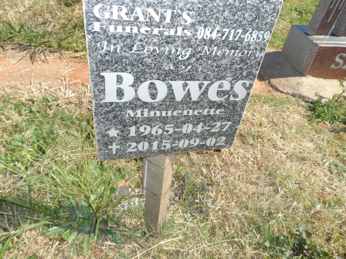 BOWES Minuenette 1965-2015
