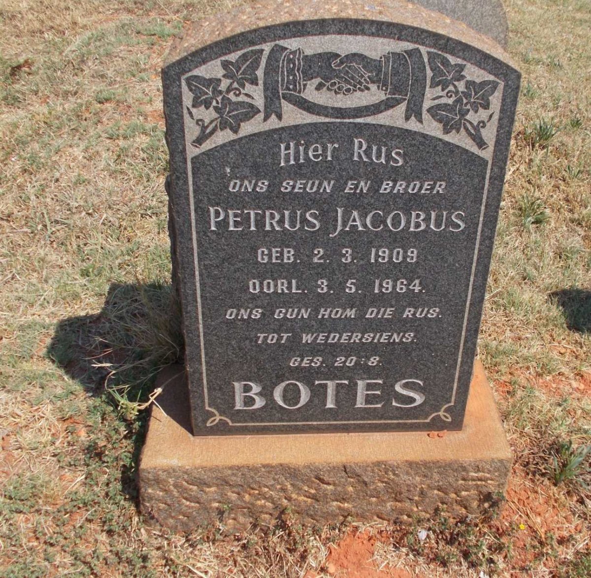 BOTES Petrus Jacobus 1909-1964