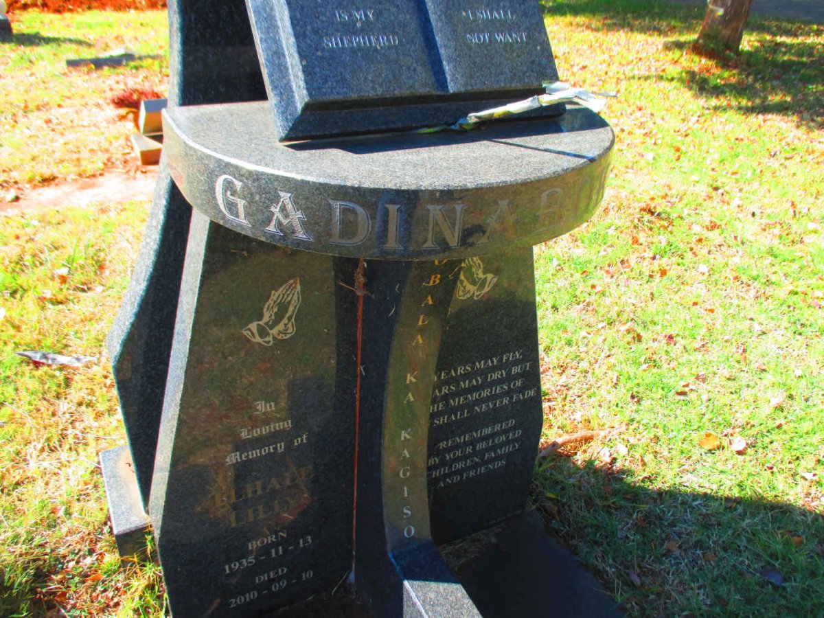 BOKAO Tlhale Lilly,  GADINA  1935-2010