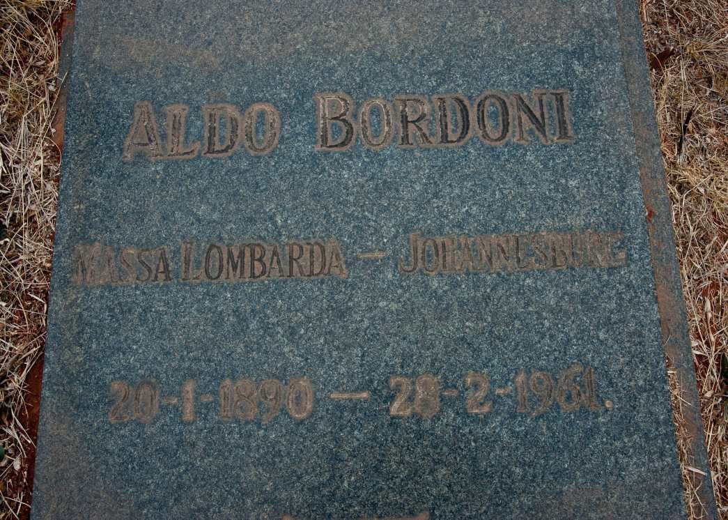 BORDONI Aldo 1890-1961