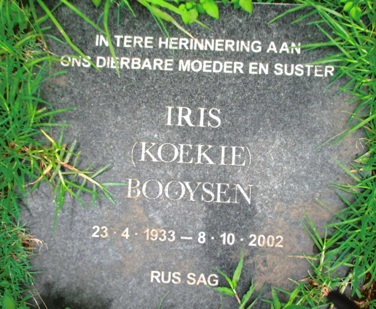 BOOYSEN Iris 1933-2002