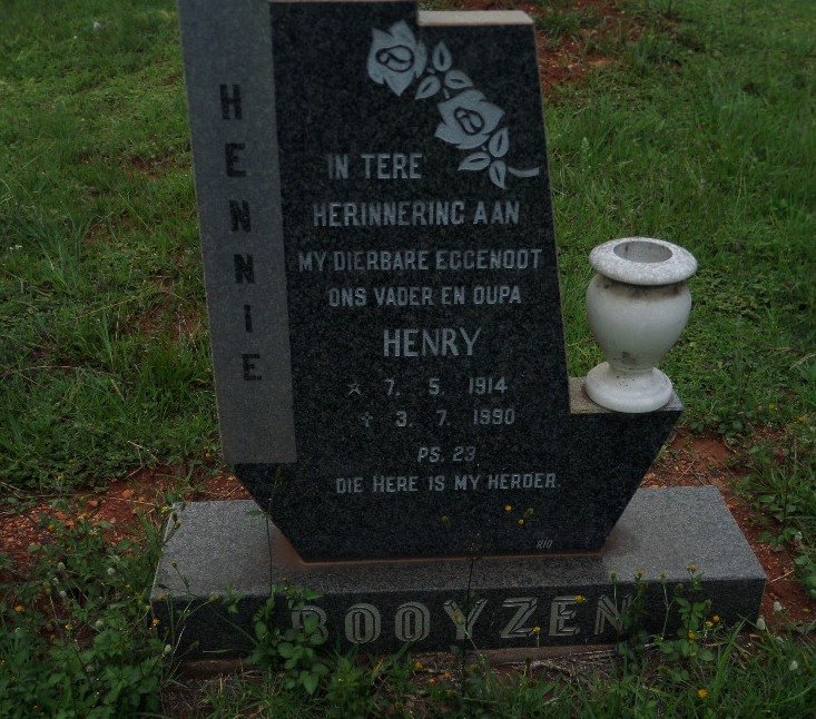 BOOYZEN Henry 1914-1990