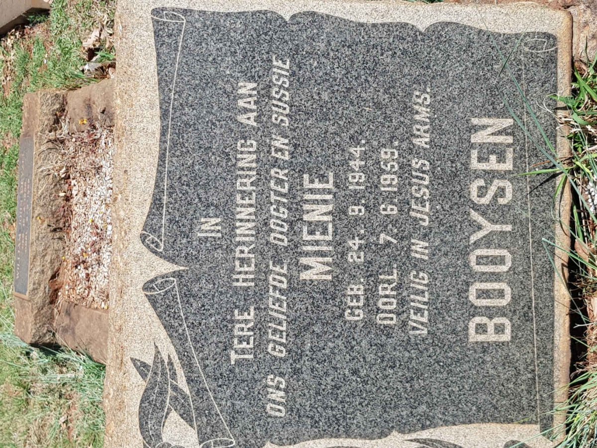 BOOYSEN Mienie 1944-1959
