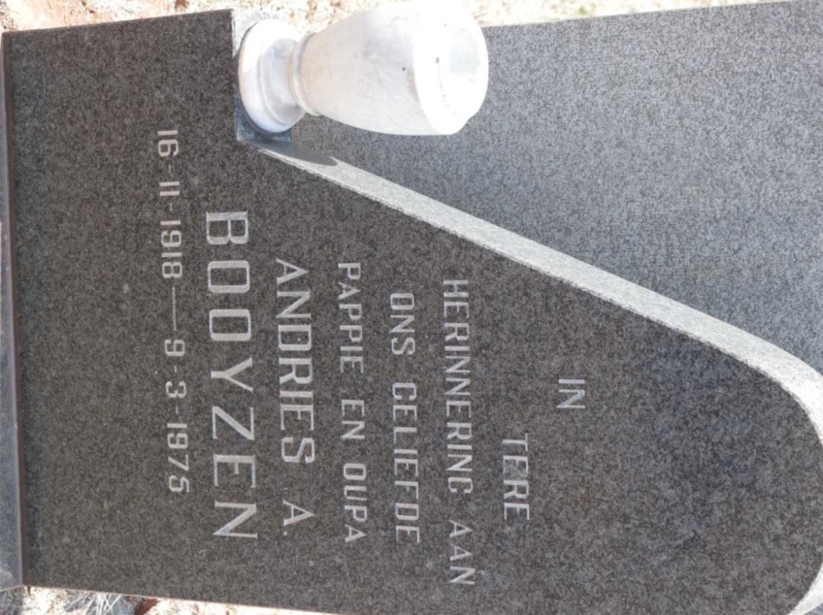 BOOYZEN Andries A. 1918-1975