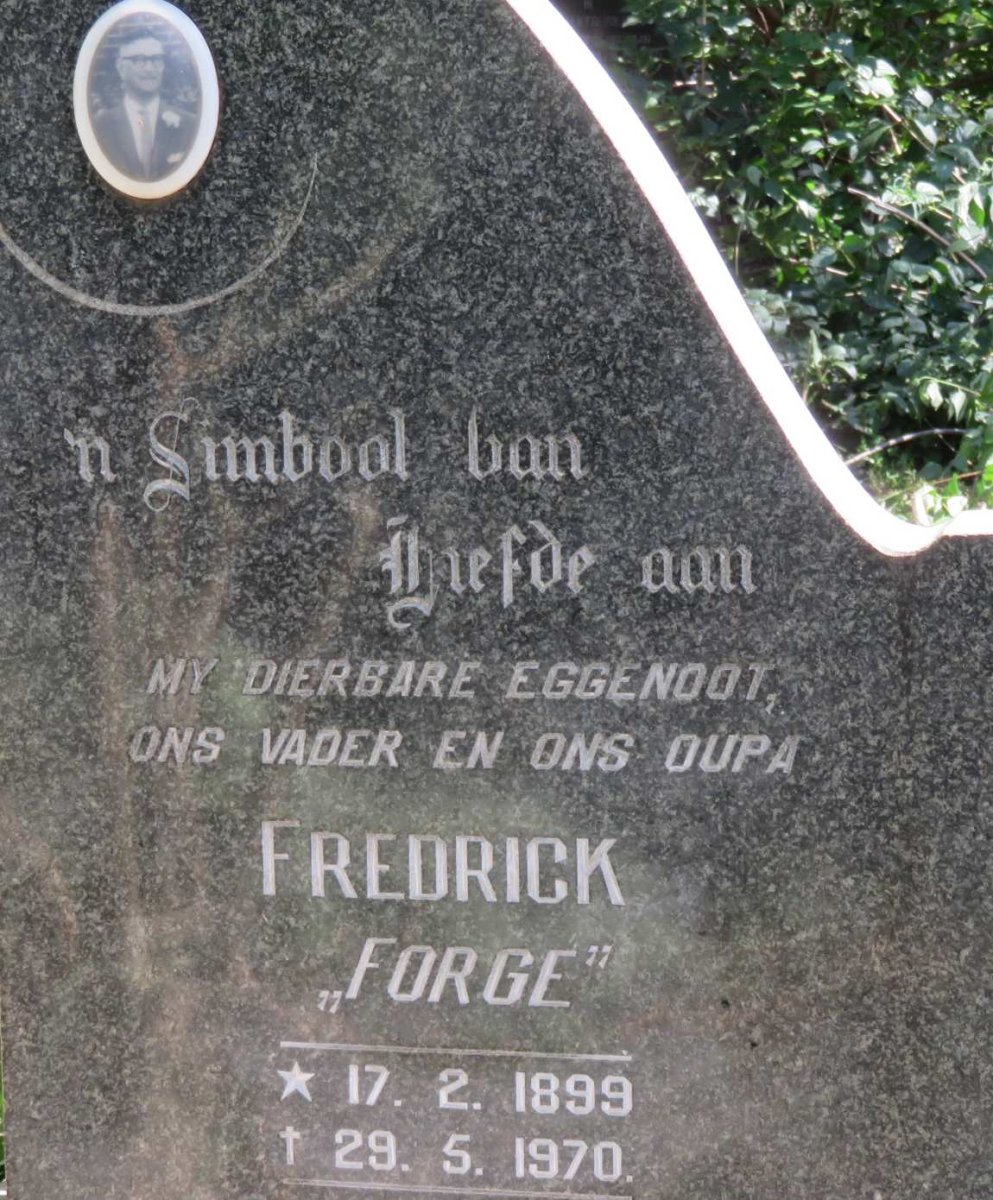 BOOYZEN Fredrick 1899-1970 &amp; Johanna Catorina Adriana nee SCOTT 1908-1985