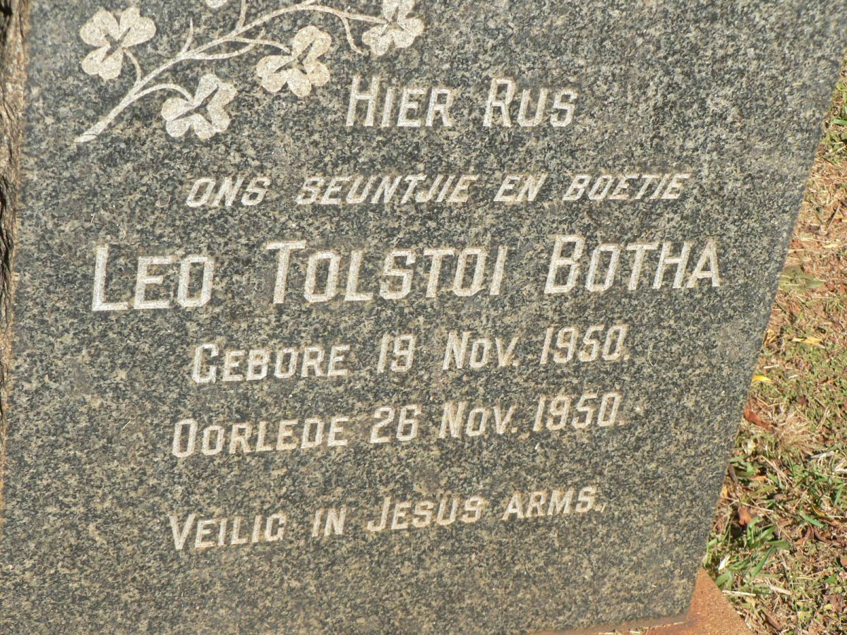 BOTHA Leo Tolstoi 1950-1950
