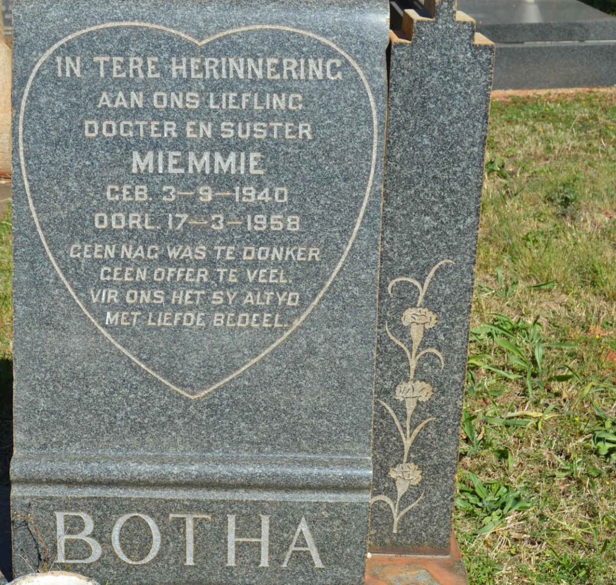 BOTHA Miemmie 1940-1958