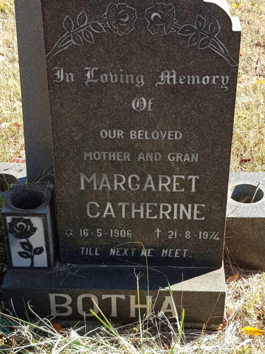 BOTHA Margaret Catherine 1906-1974