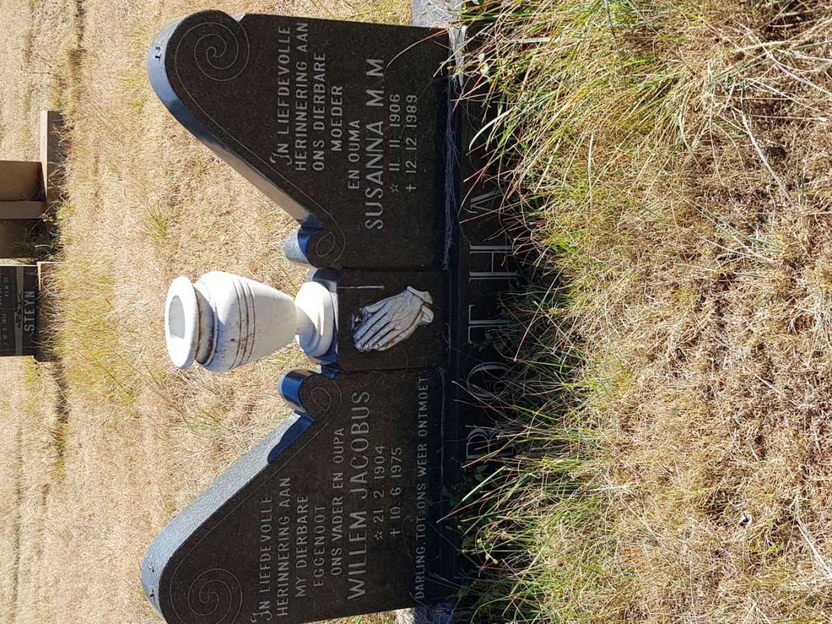 BOTHA Willem Jacobus 1904-1975 &amp; Susanna M.M. 1906-1989