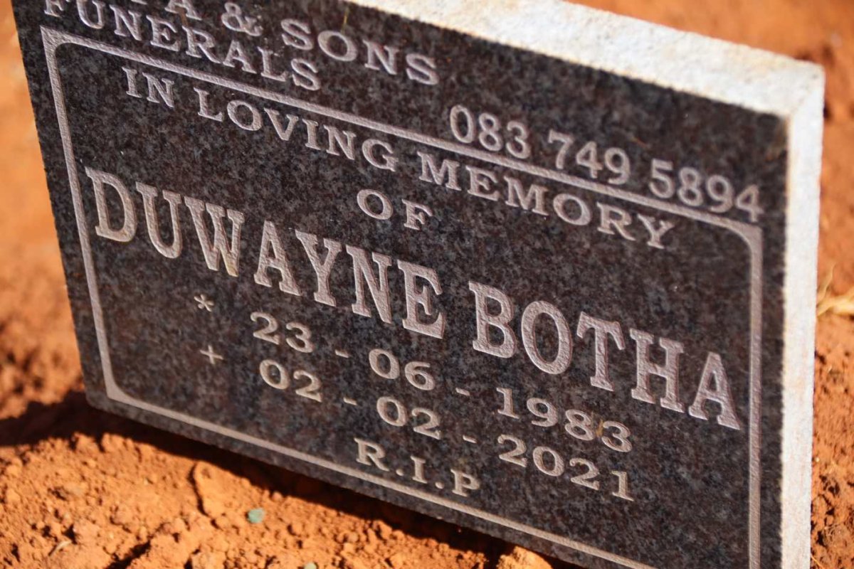 BOTHA Duwayne 1983-2021