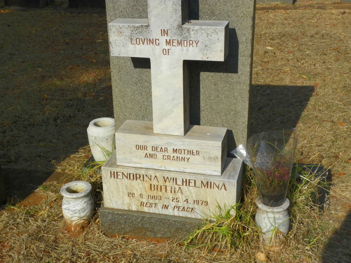 BOTHA Hendrina Wilhelmina 1903-1979