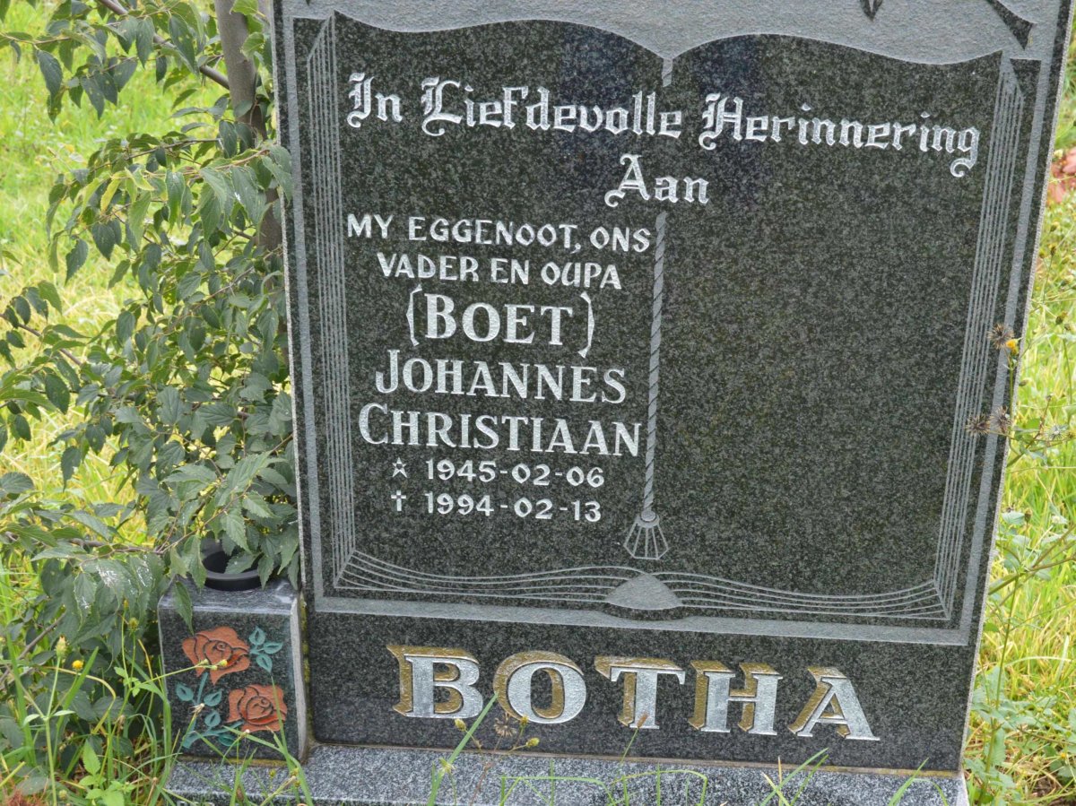 BOTHA Johannes Christiaan 1945-1994