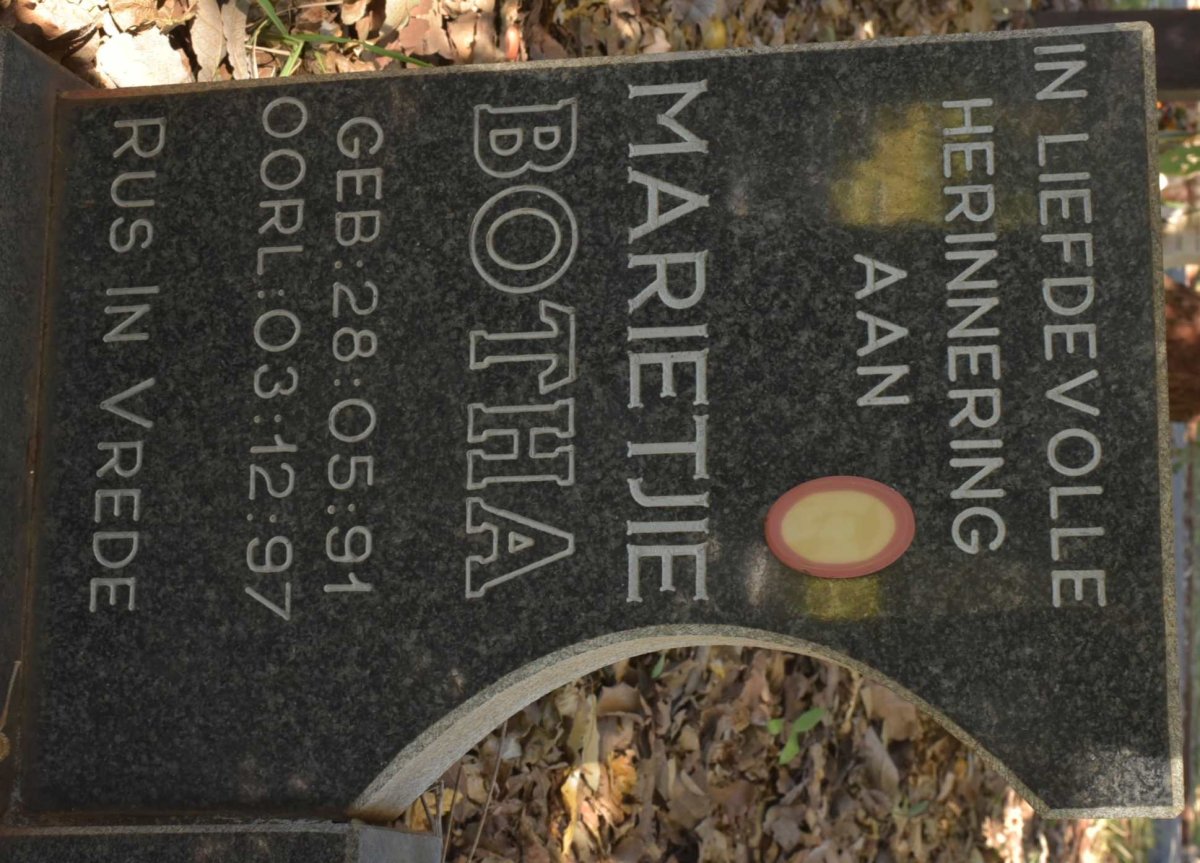 BOTHA Marietjie 1991-1997