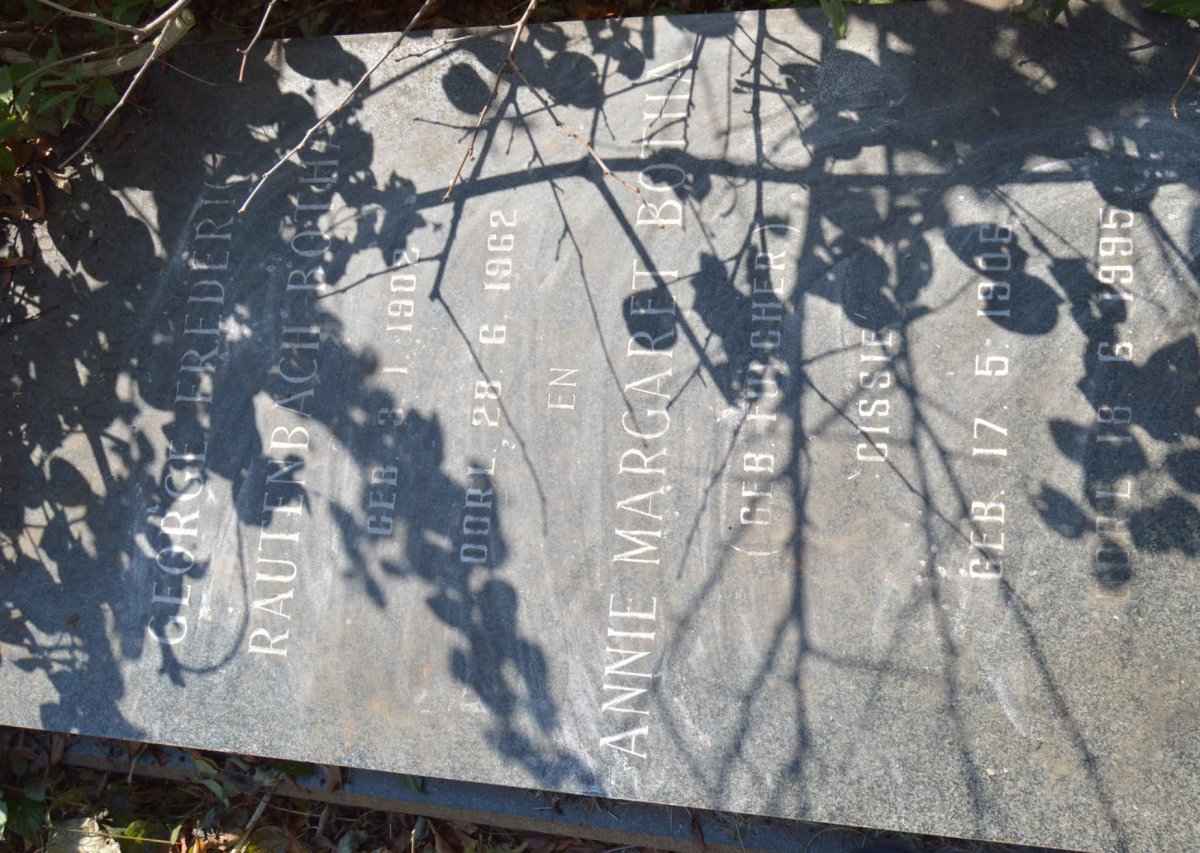 BOTHA George Frederick Rautenbach 1902-1962 &amp; Annie Margaret FULCHER 1906-1995