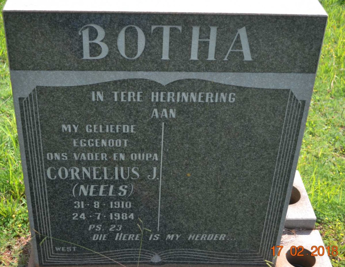 BOTHA Cornelius J. 1910-1984