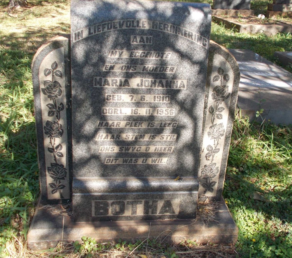 BOTHA Maria Johanna 1910-1956