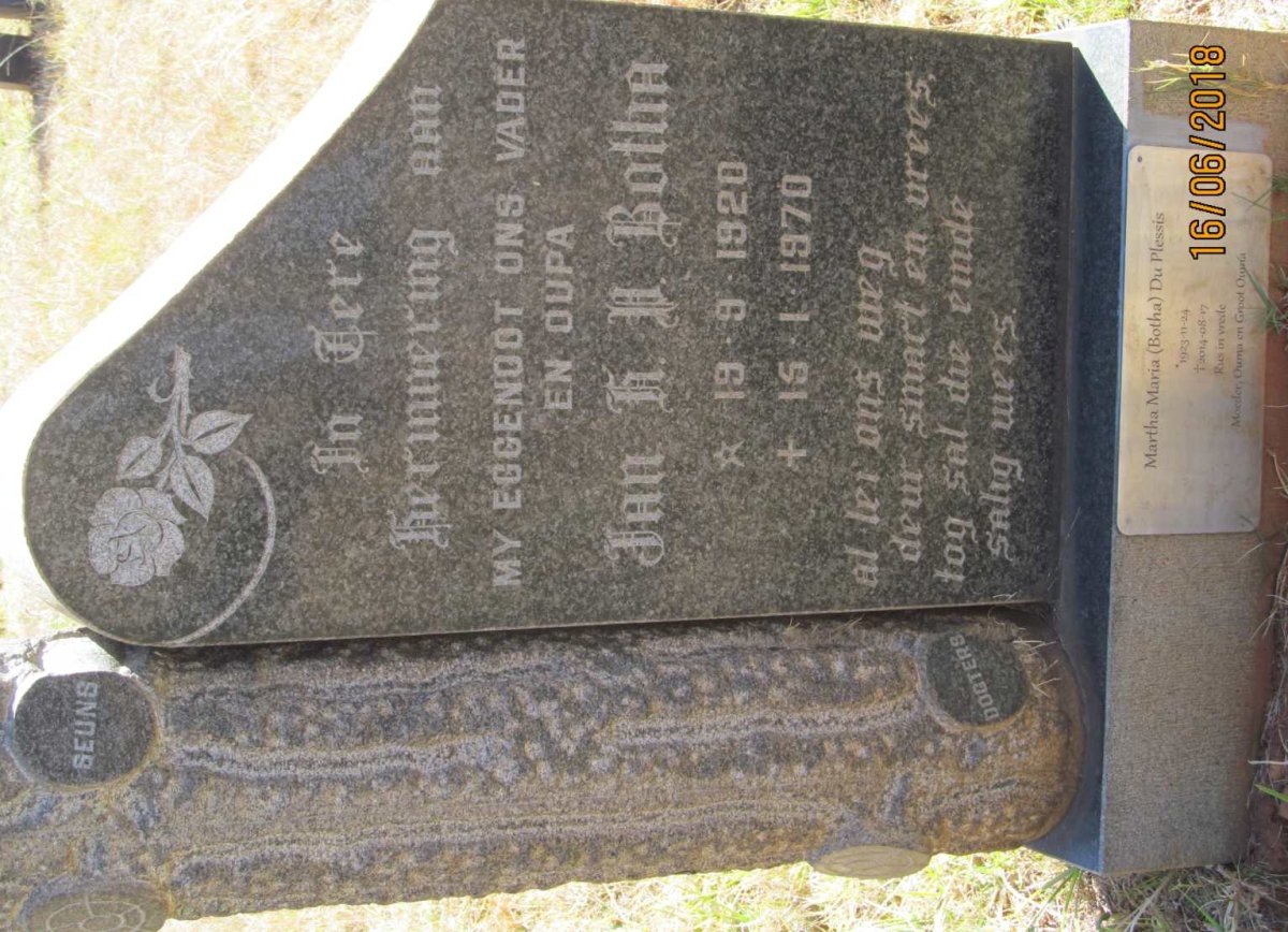 BOTHA Jan H.D. 1920-1970