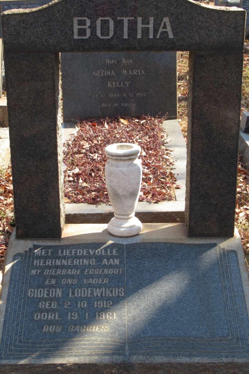 BOTHA Gideon Lodewikus 1912-1961