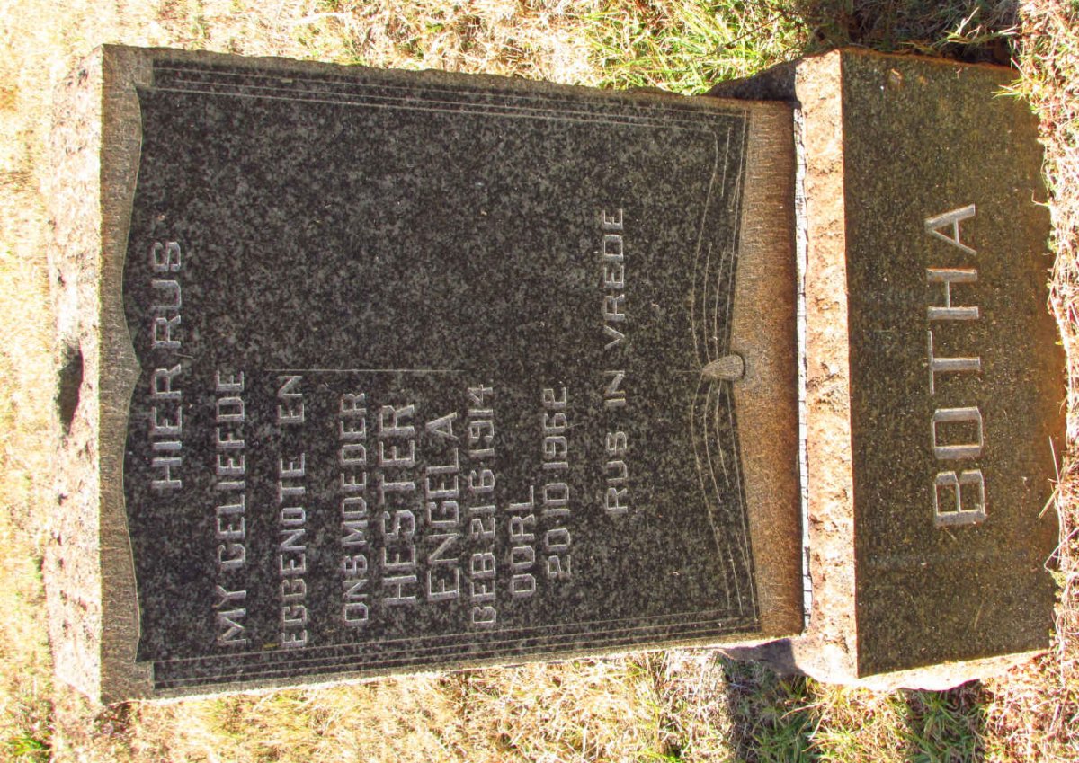 BOTHA Hester Engela 1914-1962