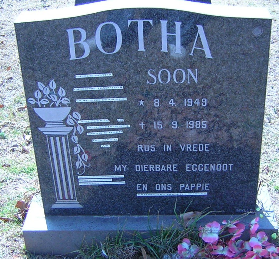 BOTHA Soon 1949-1985 :: BOTHA Neels 1976-2000