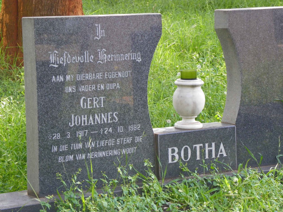 BOTHA Gert Johannes 1917-1982