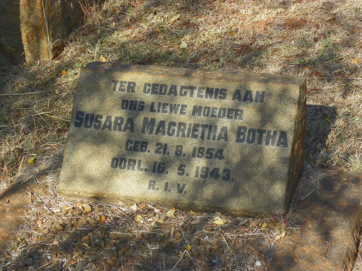 BOTHA Susara Magrietha 1854-1943