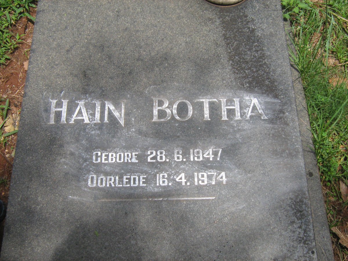 BOTHA Hain 1947-1974