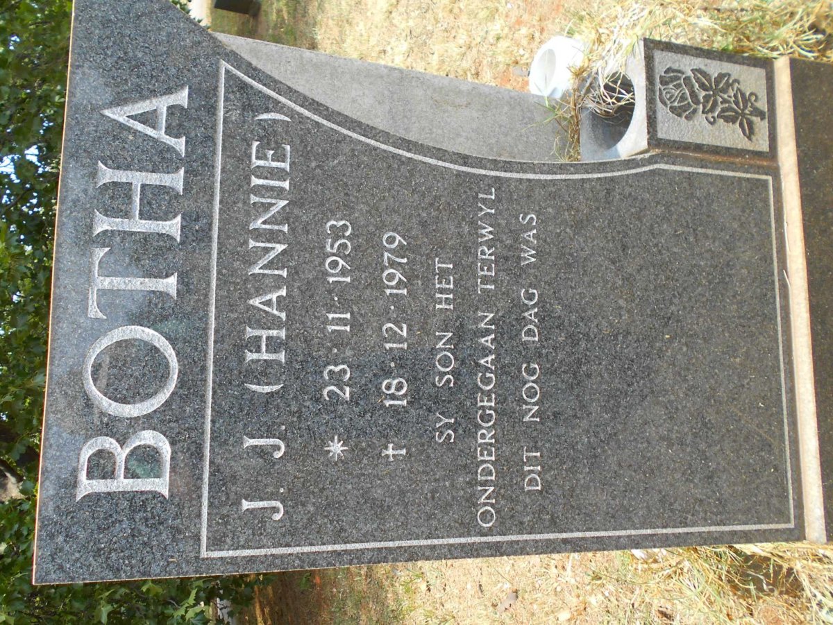 BOTHA J.J. 1953-1979