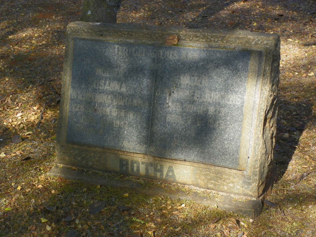 BOTHA Johannes Jurgens 1873-1949 &amp; Susanna Wilhelmina Johanna GROBLER 1875-1947