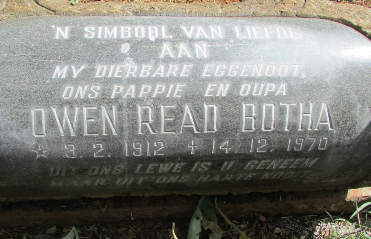 BOTHA Owen Read 1912-1970