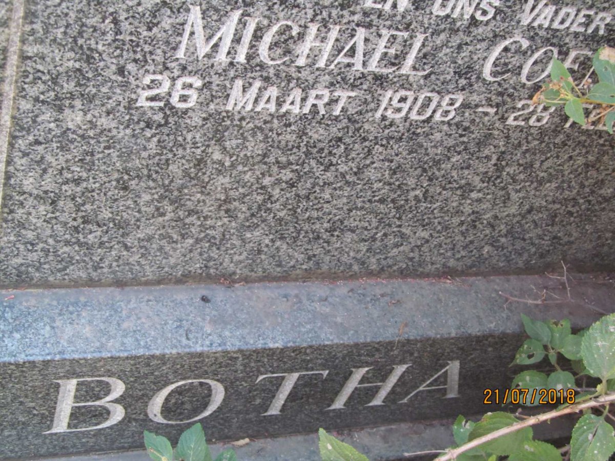 BOTHA Michael Coenraad 1908-1972 & Maria Elizabeth 1903-1961 _2