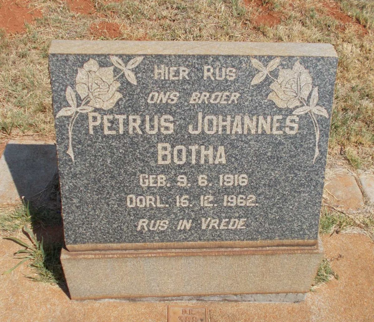 BOTHA Petrus Johannes 1916-1962