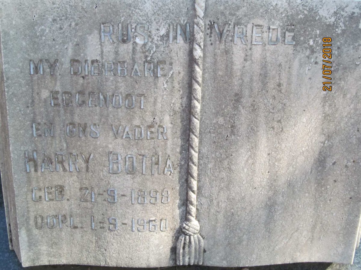 BOTHA Harry 1898-1960